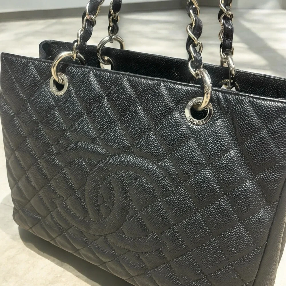 CHANEL caviar leather